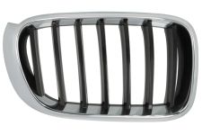 GRILLE BMW X3 (F25) 2014-2017 FACE AVANT / CONTOUR CHROMÉ/ LAMES NOIRES / DROITE