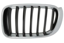 GRILLE BMW X3 (F25) 2014-2017 FACE AVANT / CONTOUR CHROMÉ/ LAMES NOIRES / GAUCHE