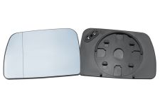VERRE DE RÉTROVISEUR BMW X5 (E53) 2000-2004 AVEC SUPPORT / CHAUFFANT / ASPHÉRIQUE / BLEU / DROIT