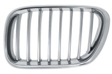 GRILLE BMW X5 (E53) 2000-2004 FACE AVANT / CONTOUR CHROMÉ / LAMES CHROMÉES / GAUCHE