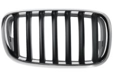 GRILLE BMW X6 (E71-E72) 2007-2014 FACE AVANT / CONTOUR CHROMÉ / LAMES NOIRES / DROITE