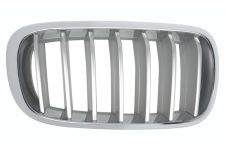 GRILLE BMW X6 (F16) 2014-2019 FACE AVANT / CONTOUR CHROMÉ / LAMES TITANIUM / NOIRES / DROITE