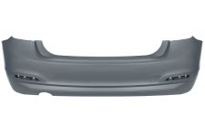 PARE-CHOCS BMW SERIE 3 (F30) 2015-2018 ARRIÈRE / SEDAN / ÉCHAPPEMENT SIMPLE GAUCHE / MODÈLE 316-318-320 / BASIS / AVEC APPRET