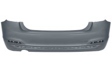 PARE-CHOCS BMW SERIE 3 (F30) 2015-2018 ARRIÈRE / SEDAN / ÉCHAPPEMENT SIMPLE GAUCHE / MODÈLE 316-318-320 / MODERN / SPORT / LUXURY / AVEC APPRET