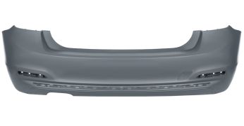 PARE-CHOCS BMW SERIE 3 (F30) 2015-2018 ARRIÈRE / SEDAN / ÉCHAPPEMENT DOUBLE GAUCHE / MODÈLE 325-328-330-335 / MODERN / SPORT / LUXURY / AVEC APPRET