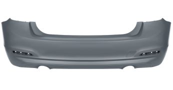 PARE-CHOCS BMW SERIE 3 (F30) 2015-2018 ARRIÈRE / SEDAN / ÉCHAPPEMENT DOUBLE / MODÈLE 340 / BASIS / AVEC APPRET