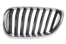 GRILLE BMW SERIE 2 (F22-F23) 2014-2017 COUPÉ / CABRIOLET / FACE AVANT / MODÈLE SPORT / CONTOUR CHROMÉ / LAMES NOIRES / GAUCHE