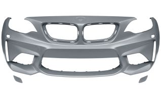 PARE-CHOCS BMW SERIE 2 (F22-F23) 2014-2017 COUPÉ / CABRIOLET / AVANT / MODÈLE M2 / AVEC LAVEPHARES / AVEC APPRET