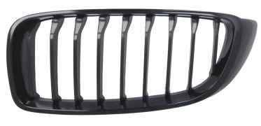 GRILLE BMW SERIE 4 (F32-F33) 2013-2017 COUPÉ / CABRIOLET / FACE AVANT / MODÈLE M-TECH / NOIRE BRILLANTE / GAUCHE