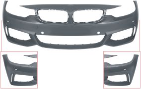 PARE-CHOCS BMW SERIE 4 (F32-F33) 2013-2017 COUPÉ / CABRIOLET / AVANT / MODÈLE M-TECH / AVEC CAPTEUR / AVEC APPRET