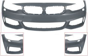 PARE-CHOCS BMW SERIE 4 (F32-F33) 2013-2017 COUPÉ / CABRIOLET / AVANT / MODÈLE M-TECH / AVEC LAVEPHARES / AVEC APPRET