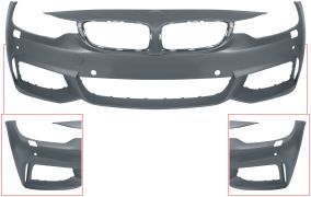 PARE-CHOCS BMW SERIE 4 (F32-F33) 2013-2017 COUPÉ / CABRIOLET / AVANT / MODÈLE M-TECH / AVEC LAVEPHARES / AVEC CAPTEUR / AVEC APPRET