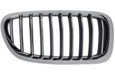 GRILLE BMW SERIE 5 (F10-F11) 2013-2016 FACE AVANT / CONTOUR CHROMÉ / LAMES CHROMÉES / NOIRES / DROITE