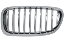 GRILLE BMW SERIE 5 (F10-F11) 2013-2016 FACE AVANT / CONTOUR CHROMÉ / LAMES CHROMÉES / TITANIUM / GAUCHE