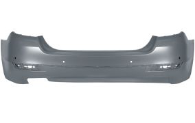 PARE-CHOCS BMW SERIE 5 (F10) 2013-2016 ARRIÈRE / SEDAN / ÉCHAPPEMENT GAUCHE / MODERN / LUXURY / AVEC CAPTEUR / AVEC APPRET