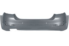 PARE-CHOCS BMW SERIE 5 (F10) 2013-2016 ARRIÈRE / SEDAN / ÉCHAPPEMENT GAUCHE / MODERN / LUXURY / AVEC CAPTEUR / AVEC APPRET