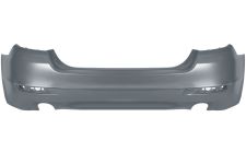 PARE-CHOCS BMW SERIE 5 (F10) 2013-2016 ARRIÈRE / SEDAN / ÉCHAPPEMENT DOUBLE / BASIS / AVEC APPRET