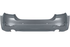 PARE-CHOCS BMW SERIE 5 (F10) 2013-2016 ARRIÈRE / SEDAN / ÉCHAPPEMENT DOUBLE / BASIS / AVEC CAPTEUR / AVEC APPRET