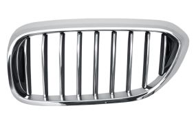 GRILLE BMW SERIE 5 (G30-G31) 2016-2020 FACE AVANT / CONTOUR CHROMÉ / LAMES CHROMÉES / NOIRES / GAUCHE