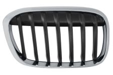 GRILLE BMW X1 (F48) 2015-2019 FACE AVANT / CONTOUR CHROMÉ / LAMES NOIRES / DROITE