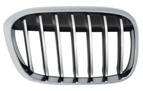 GRILLE BMW X1 (F48) 2015-2019 FACE AVANT / CONTOUR CHROMÉ / LAMES CHROMÉES / MODÈLE X-LINE / DROIT