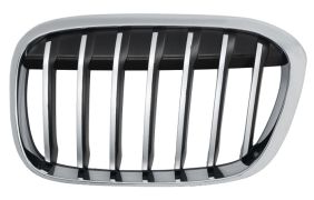 GRILLE BMW X1 (F48) 2015-2019 FACE AVANT / CONTOUR CHROMÉ / LAMES CHROMÉES / MODÈLE X-LINE / GAUCHE