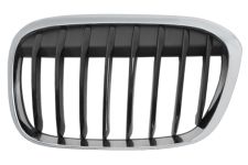 GRILLE BMW X1 (F48) 2015-2019 FACE AVANT / CONTOUR CHROMÉ / LAMES NOIRES / MODÈLE M-TECH / GAUCHE