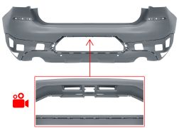 PARE-CHOCS BMW X2 (F39) 2017-2023 ARRIÈRE / AVEC CAPTEUR / AVEC CAMERA / AVEC APPRET