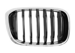 GRILLE BMW X3 (G01) 2017-> FACE AVANT / CONTOUR CHROMÉ/ LAMES NOIRES / DROIT