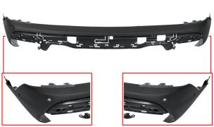 PARE-CHOCS BMW X5 (G05) 2018-2023 ARRIÈRE / SUPÉRIEUR / AVEC PARK ASSIST / AVEC APPRET