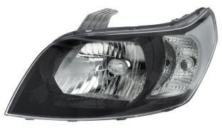 PHARE CHEVROLET AVEO 2009-2011 BASE NOIR / GAUCHE