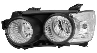 PHARE AVANT CHEVROLET AVEO 2011-2016 AVEC CONTOUR NOIR / GAUCHE