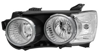 PHARE AVANT CHEVROLET AVEO 2011-2016 AVEC CONTOUR CHROMÉ / GAUCHE