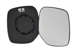 VERRE DE RÉTROVISEUR PEUGEOT PARTNER 1996-2002 AVEC SUPPORT / CHAUFFANT / CONVEXE / DROIT