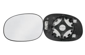 VERRE DE RÉTROVISEUR CITROEN C2 2003-2008 AVEC SUPPORT / CHAUFFANT / CONVEXE / GAUCHE