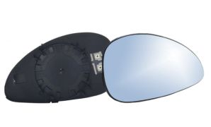 VERRE DE RÉTROVISEUR CITROEN C4 2004-2008 AVEC SUPPORT / CHAUFFANT / CONVEXE / BLEU / DROIT