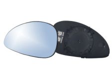 VERRE DE RÉTROVISEUR CITROEN C4 2004-2008 AVEC SUPPORT / CHAUFFANT / CONVEXE / BLEU / GAUCHE