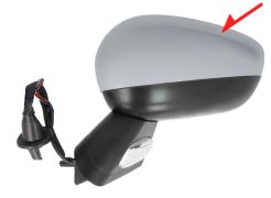 RÉTROVISEUR CITROEN C4 2011-2018 ÉLÉCTRIQUE / BASE NOIR / CHAUFFANT / COQUE AVEC APPRET / GAUCHE