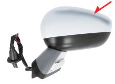 RÉTROVISEUR CITROEN C4 2011-2018 ÉLÉCTRIQUE / BASE AVEC APPRET / CHAUFFANT / FEU DE SOL / RABATTABLE ÉLÉCTRIQUEMENT / MÉMOIRE / SIDE ASSIST / COQUE CHROMÉE / GAUCHE