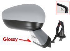 RÉTROVISEUR CITROEN DS4 2011-2011 NOIR GLOSSY / ÉLÉCTRIQUE / BASE AVEC APPRET / CHAUFFANT / FEU DE SOL / RABATTABLE ÉLÉCTRIQUEMENT / MÉMOIRE / SIDE ASSIST / AVEC SONDE / COQUE AVEC APPRET / DROIT