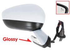 RÉTROVISEUR CITROEN DS4 2011-2011 NOIR GLOSSY / ÉLÉCTRIQUE / BASE CHROMÉE / CHAUFFANT / FEU DE SOL / RABATTABLE ÉLÉCTRIQUEMENT / MÉMOIRE / SIDE ASSIST / AVEC SONDE / COQUE CHROMÉE / DROIT