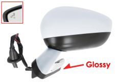 RÉTROVISEUR CITROEN DS4 2011-2011 NOIR GLOSSY / ÉLÉCTRIQUE / BASE CHROMÉE / CHAUFFANT / FEU DE SOL / RABATTABLE ÉLÉCTRIQUEMENT / MÉMOIRE / SIDE ASSIST / COQUE CHROMÉE / GAUCHE