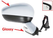 RÉTROVISEUR CITROEN DS4 CROSSBACK 2015-2019 COQUE AVEC ARRETE / NOIR GLOSSY / ÉLÉCTRIQUE / BASE CHROMÉE / CHAUFFANT / FEU DE SOL / RABATTABLE ÉLÉCTRIQUEMENT / MÉMOIRE / SIDE ASSIST / AVEC SONDE / COQUE CHROMÉE / DROIT