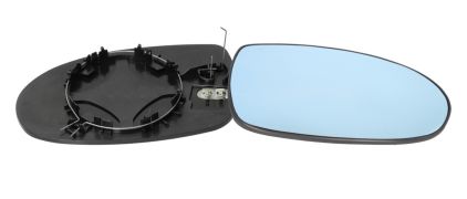 VERRE DE RÉTROVISEUR CITROEN C5 2005-2008 AVEC SUPPORT / CHAUFFANT / CONVEXE / BLEU / DROIT