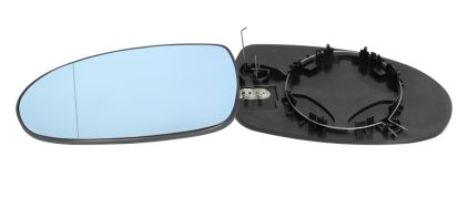 VERRE DE RÉTROVISEUR CITROEN C5 2005-2008 AVEC SUPPORT / CHAUFFANT / ASPHÉRIQUE / BLEU / GAUCHE