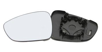 VERRE DE RÉTROVISEUR PEUGEOT 508 2010-2014 AVEC SUPPORT / CHAUFFANT / CONVEXE / BLEU / GAUCHE