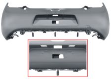 PARE-CHOCS CITROEN DS3 2010-2016 ARRIÈRE / AVEC APPRET