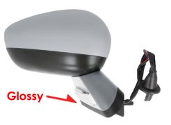 RÉTROVISEUR CITROEN DS4 2011-2015 NOIR GLOSSY / ÉLÉCTRIQUE / BASE AVEC APPRET / CHAUFFANT / FEU DE SOL / RABATTABLE ÉLÉCTRIQUEMENT / MÉMOIRE / AVEC SONDE / COQUE AVEC APPRET / DROIT