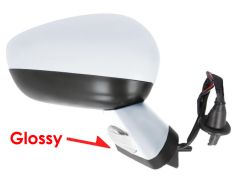 RÉTROVISEUR CITROEN DS4 2011-2015 NOIR GLOSSY / ÉLÉCTRIQUE / BASE CHROMÉE / CHAUFFANT / FEU DE SOL / RABATTABLE ÉLÉCTRIQUEMENT / MÉMOIRE / AVEC SONDE / COQUE CHROMÉE / DROIT