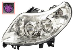 PHARE AVANT CITROEN JUMPER 2010-2014 LAMPE H7+H1 / GAUCHE